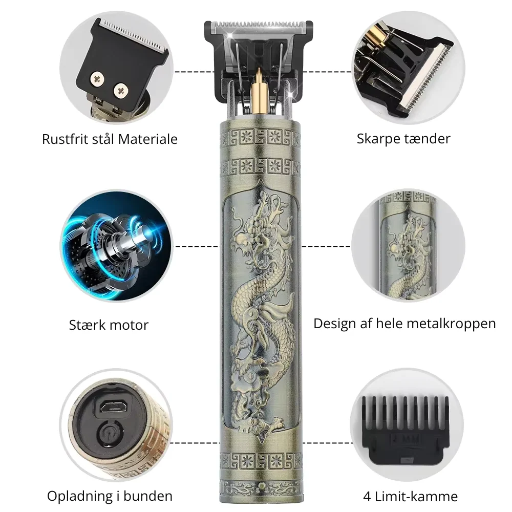 VintageTrimmer™ | Trimmeren til hjemmet, på farten og det perfekte look Drage