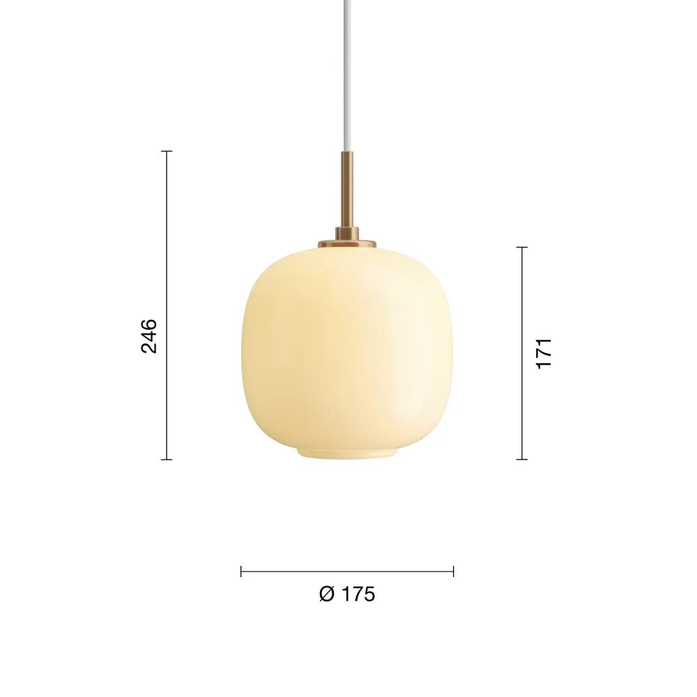 VL45 Radiohuspendel Ø175 Pale Yellow