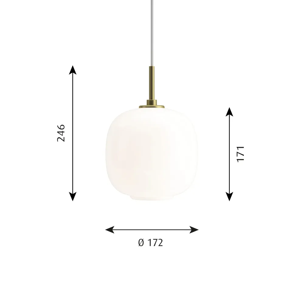 VL45 Radiohuspendel Ø175 Pearl