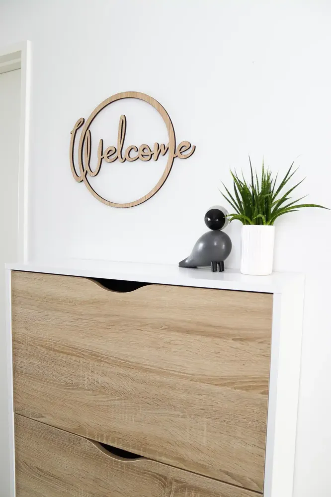 Welcome skilt - 41×32 cm