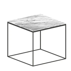 Zeus Trim Marble Sidebord - 54x54xH:48 cm.