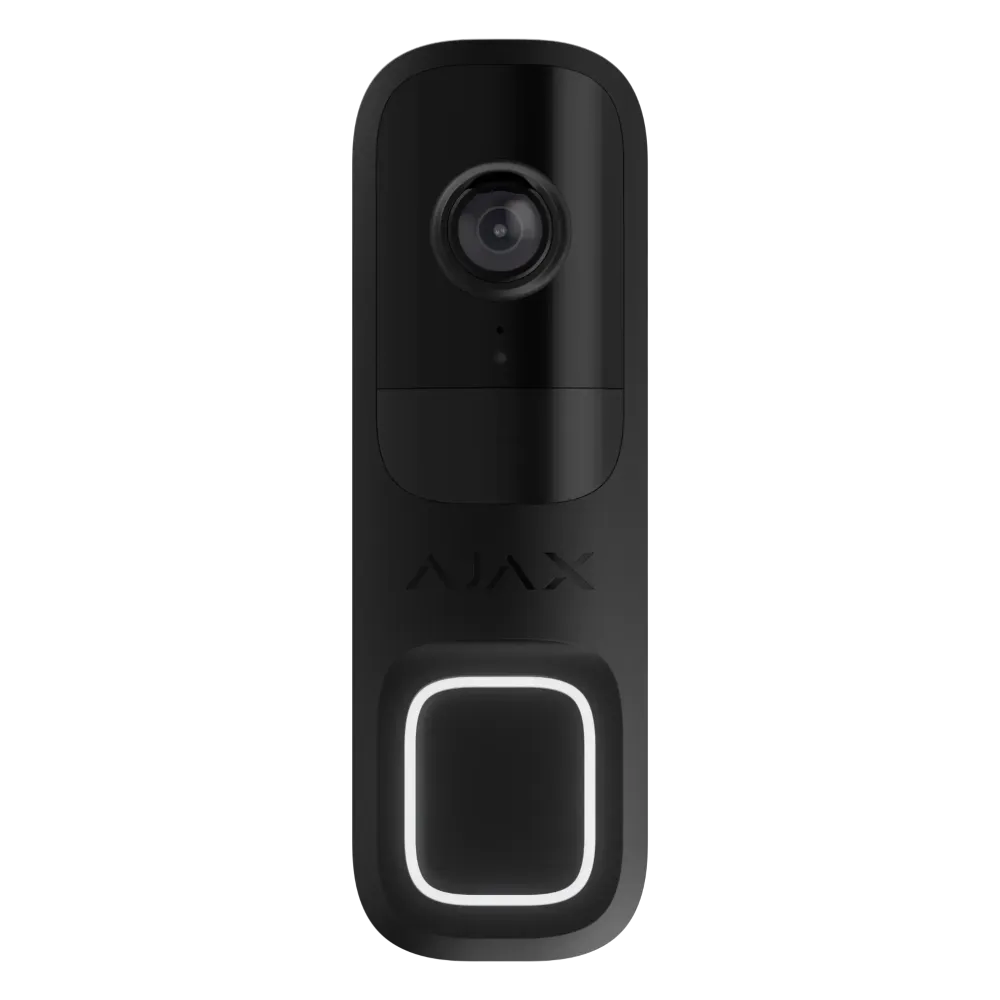 Ajax Doorbell Charcoal – Elegant Videodørklokke med Avanceret Sikkerhed