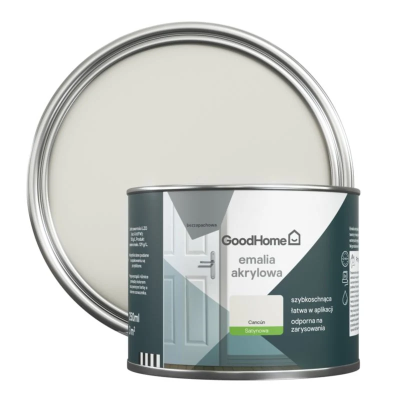 GoodHome Cancun akryl-emalje, pletresistent, 0,25 l