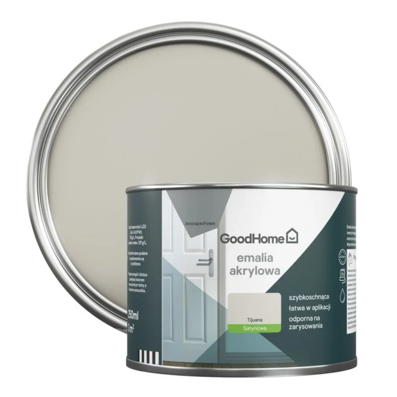 GoodHome Tijuana akryl-emalje, pletresistent, 0,25 l