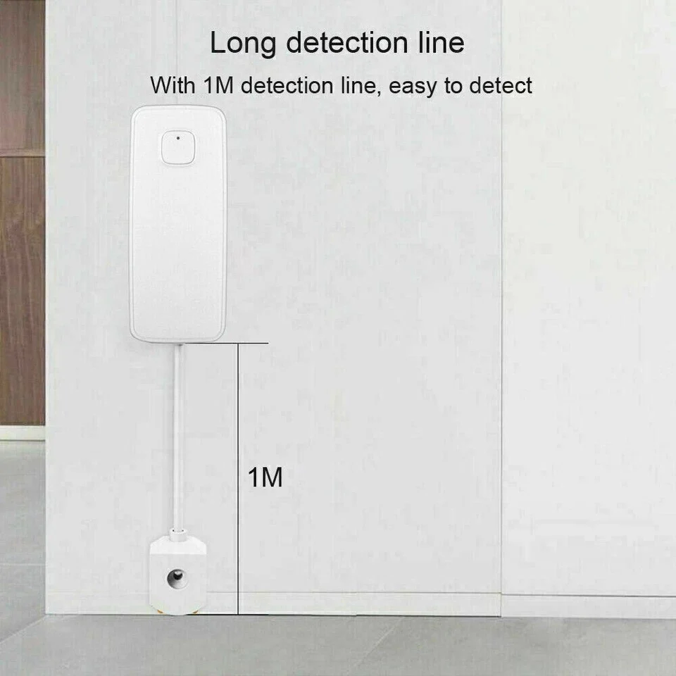 WIFI IP Vand lækage Overløbs advarsels sensor Alarm Oversvømmelses lækage detektor + TUYA APP Loud 85dB Alarm