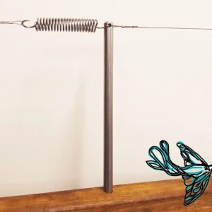 Ø6mm wireholder rundet og boret 175mm til måger