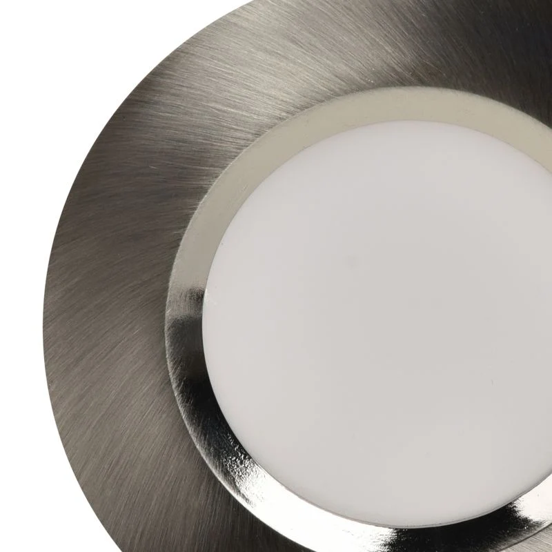 GoodHome Thorold LED-indbygningsspot 450 lm sølv, 3 stk.