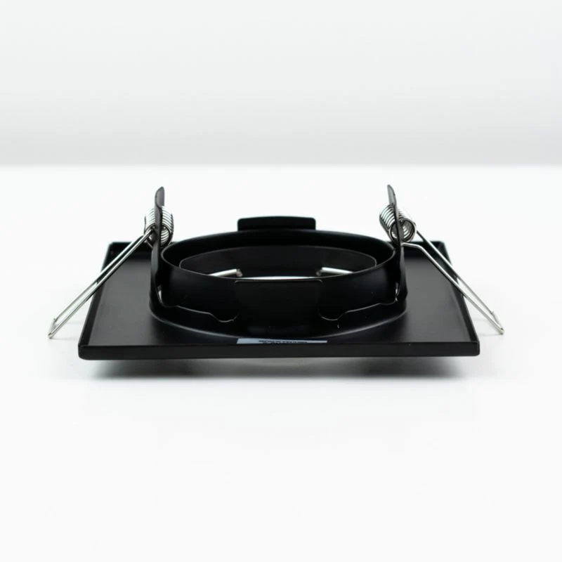 Indbygningsspot Edo Viera Black IP20, adaptable, kvadratisk sort, EDO777304, 1 stk.
