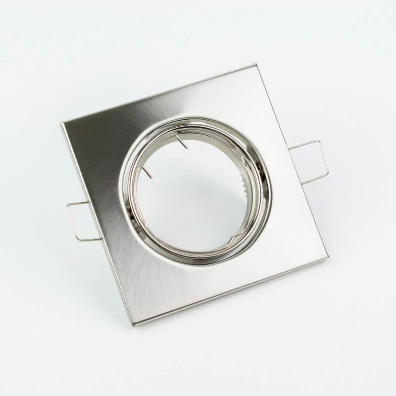 Indbygningsspot Edo Viera Nickel IP20 customizable kvadratisk i nikelfinish EDO777306, 1 stk.