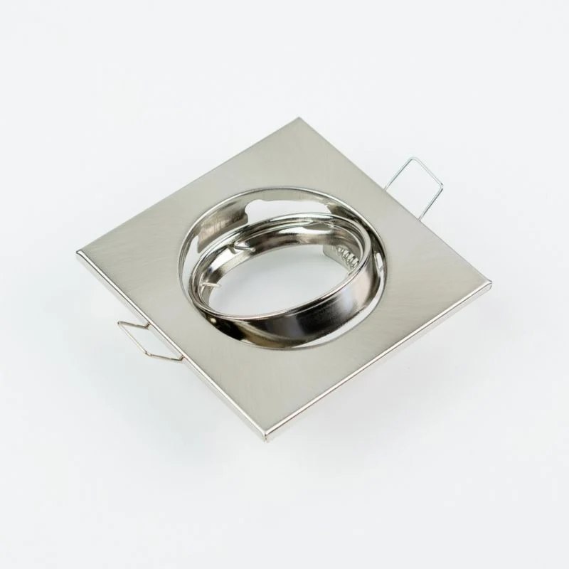 Indbygningsspot Edo Viera Nickel IP20 customizable kvadratisk i nikelfinish EDO777306, 1 stk.