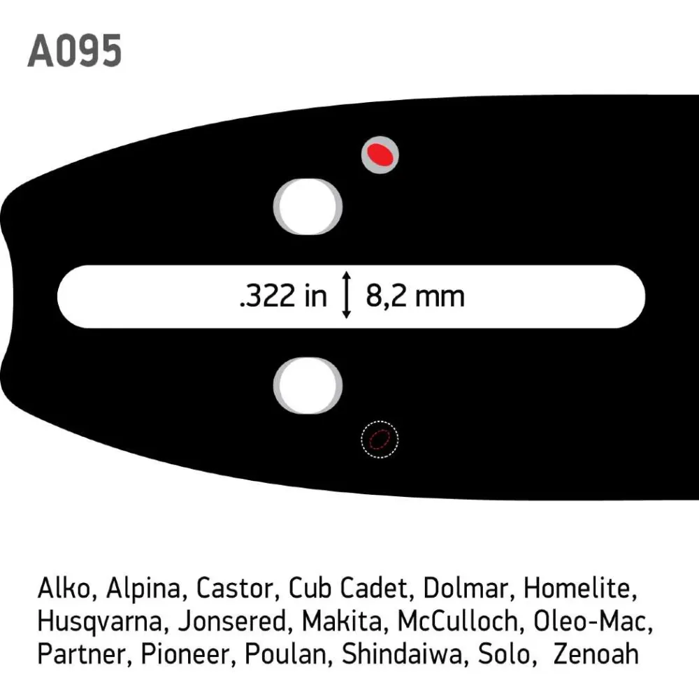 14"/35 cm Oregon Double Guard Sværd 1,3 mm 52 Led