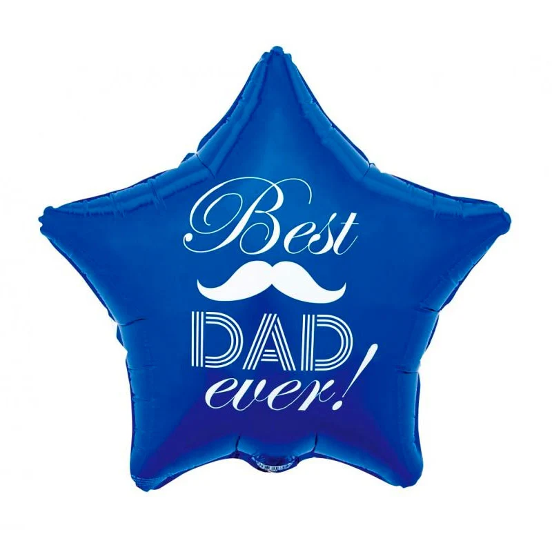 Anti-Spatter Folie Ballon Best Dad ever - Send med Helium