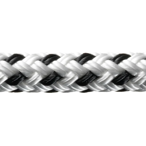 Robline Rio Förtöjningslina, 18mm vit/svart - 1m