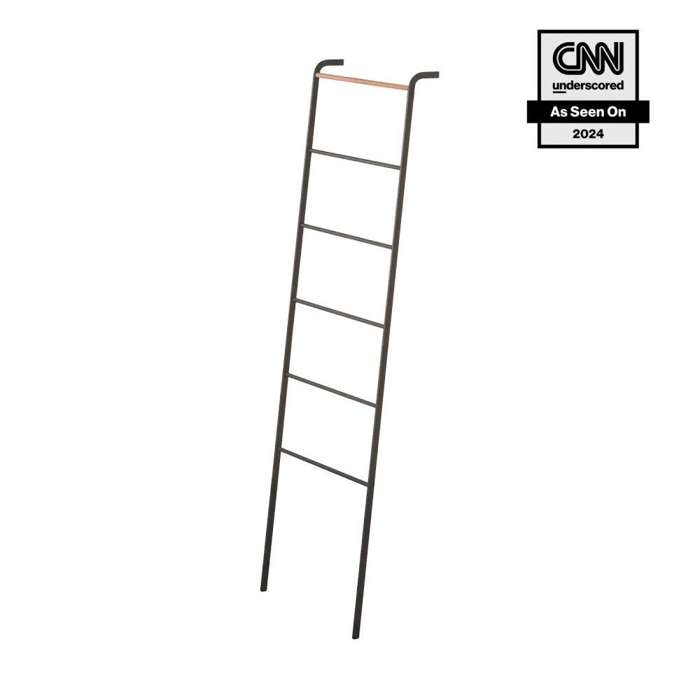Steel Leaning Storage Ladder · Yamazaki Home White