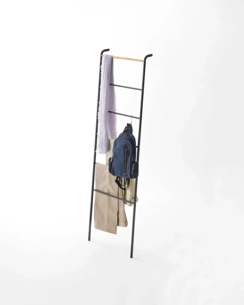 Steel Leaning Storage Ladder · Yamazaki Home White