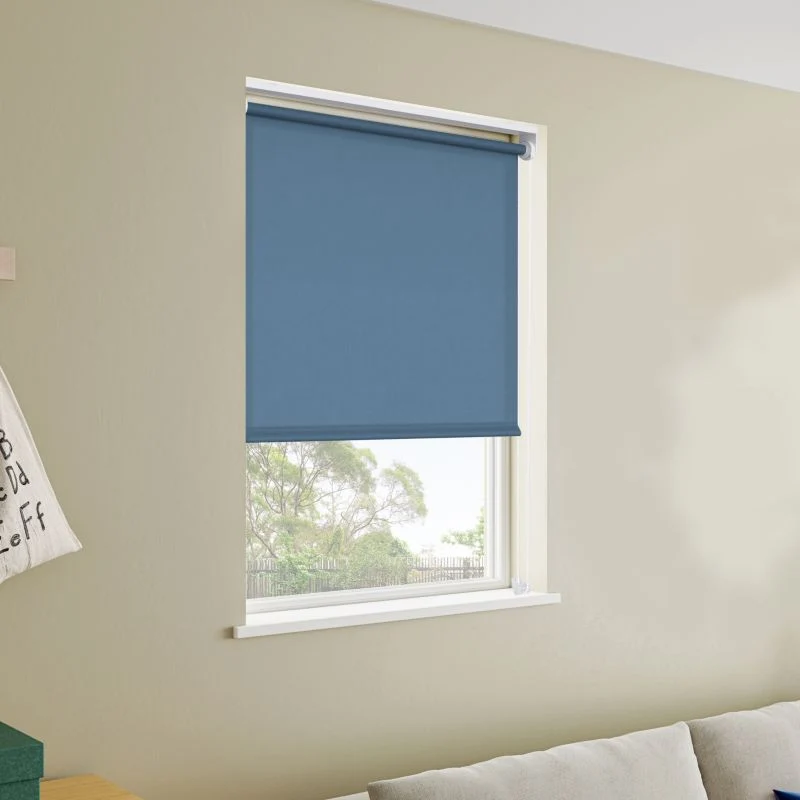 GoodHome Halo rullegardin 156 x 160 cm mørkeblå