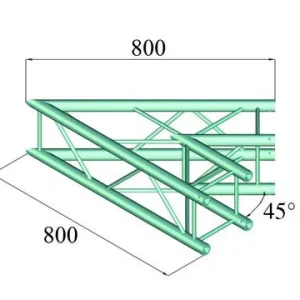 Alutruss DECOLOCK DQ4-PAC19 2-way Corner (45¡)