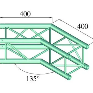 Alutruss DECOLOCK DQ4-PAC23 2-way Corner (135¡)