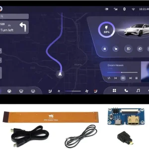 Waveshare 7-tommer HDMI Display Touch LCD 1024 x 600 IPS Skærm Holds Alle Versioner af Raspberry Pi Windows-skærm
