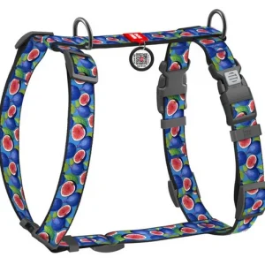 Collar WauDog Polyamid Szelki nylonowe anatomiczne w kształcie litery H, z QR-paszportem, plastikowy fastex, wzór FIGA, ro...