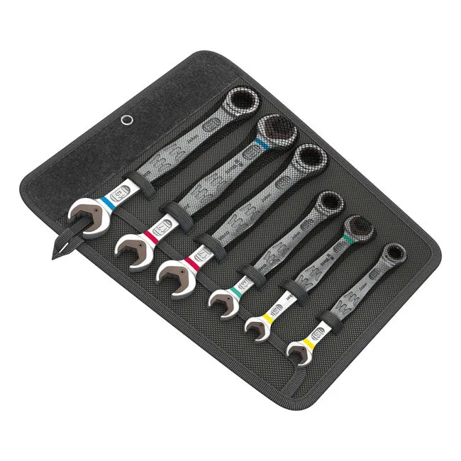 Wera räikkäavainsarja Joker Open/Box End 6-pcs Place metrinen Compatible Standard Sockets